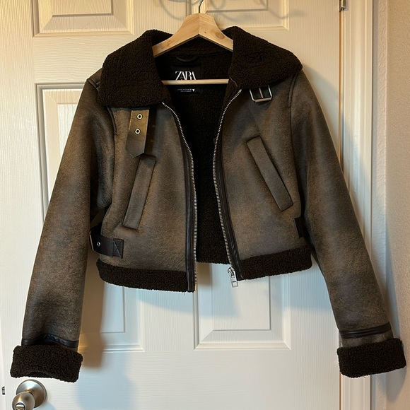 Zara DOUBLE FACED JACKET - Picture 5 of 8